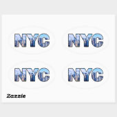 NYC OVALE STICKER (Vel)