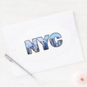 NYC OVALE STICKER (Envelop)