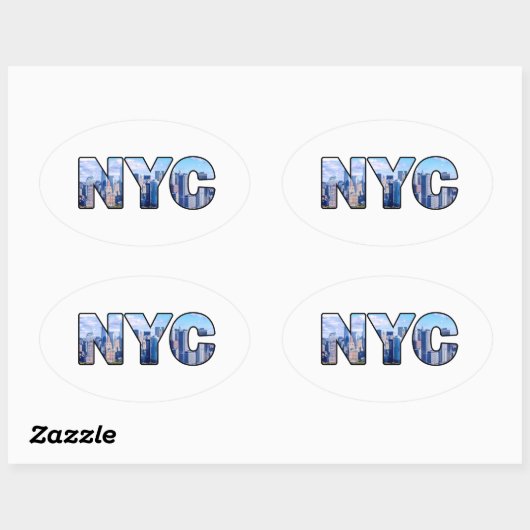 NYC OVALE STICKER (Vel)
