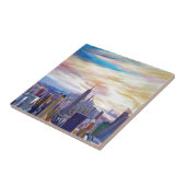 NYC Panorama met Chrysler en Empire State Tegeltje (Zijkant)