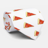 NYC Pepperoni Cheese Pizza Slice Pizzeria Foodie Stropdas (Opgerold)