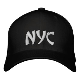 NYC Persoonlijke naam Zwart-wit Baseball Hat Geborduurde Pet