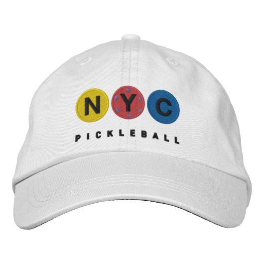 NYC Pickleball EMBROÏDE pet v3.3 (Voorkant)