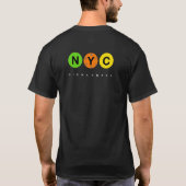 NYC Pickleball logo - Donkere kleding T-shirt (Achterkant)