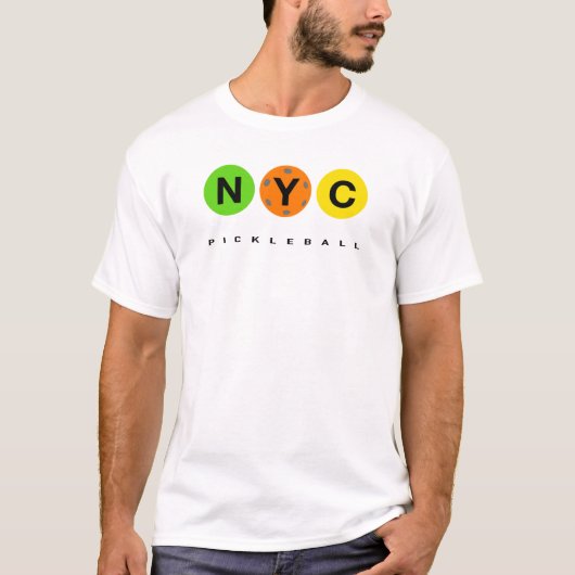 NYC Pickleball logo - Lichte kleding T-shirt (Voorkant)