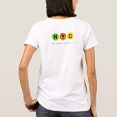 NYC Pickleball-logo - Pocket Light-gecentreerd T-shirt (Achterkant)
