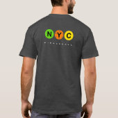 NYC Pickleball - Pocket Donkere kleding T-Shirt (Achterkant)