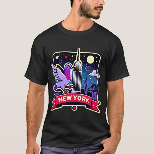 NYC PIGEON 2 T-SHIRT (Voorkant)