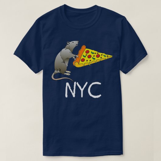 NYC Pizza Rat T-shirt (Design voorkant)