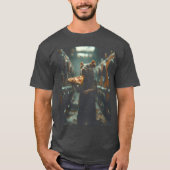 NYC "Pizza Rat" Tee, Famous Subway Rat Graphic  T-shirt (Voorkant)