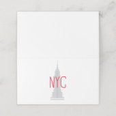 NYC PLAATSKAARTJE (Buitenkant ongevouwen)