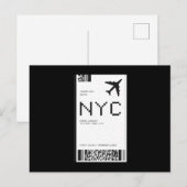 NYC Planet Ticket Briefkaart (Voorkant / Achterkant)
