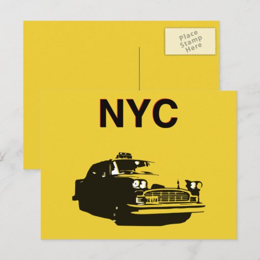 NYC Post Card Briefkaart (Voorkant / Achterkant)