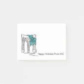 NYC Prettige feestdagen Brooklyn Bridge Hanukkah Post-it® Notes (Voorkant)