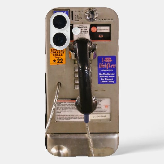 NYC Public Telefoon Payphone Case-Mate iPhone Case (Achterkant)