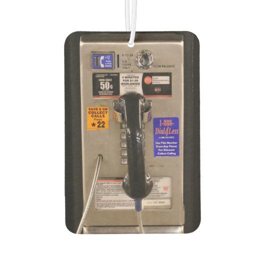 NYC Public Telefoon Payphone Luchtverfrisser (Achterkant)