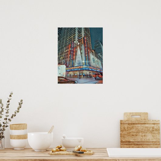 NYC Radio Music Hall Poster (Keuken)