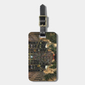 NYC Rockefeller Center - astomboom die sneeuwt Bagagelabel (Voorkant verticaal)