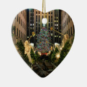 NYC Rockefeller Center kerstboom, Angels H Keramisch Ornament (Rechts)