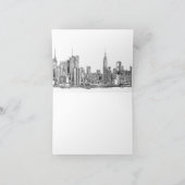 NYC romantische turquoise Kaart (Binnen)