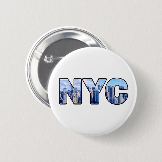 NYC RONDE BUTTON 5,7 CM (Voorkant /achterkant)