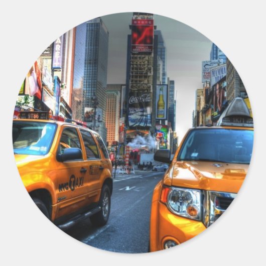 NYC RONDE STICKER (Voorkant)