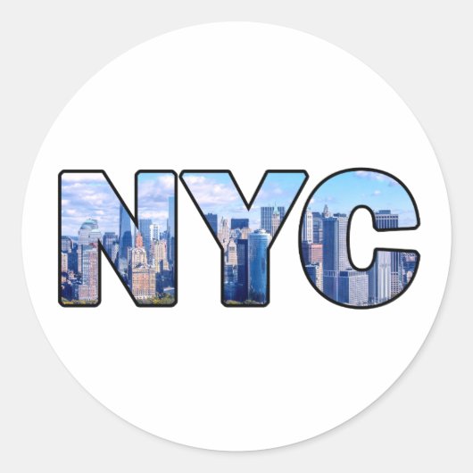 NYC RONDE STICKER (Voorkant)