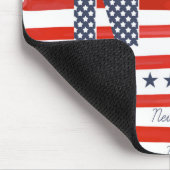 NYC | Rood, wit en blauw ontwerp Muismat (Hoek)