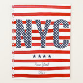 NYC | Rood, wit en blauw ontwerp Planner (Voorkant)
