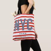 NYC | Rood, wit en blauw ontwerp Tote Bag (Dichtbij)