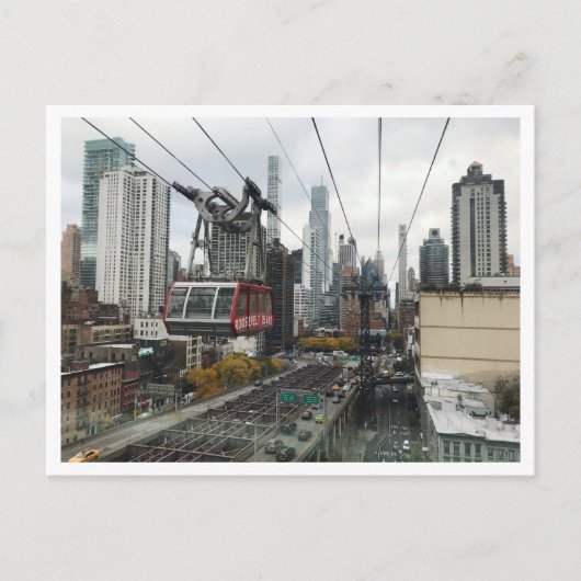 NYC Roosevelt Island Tramway Briefkaart (Voorkant)