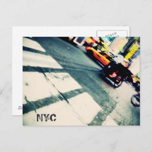 NYC Rush Briefkaart (Voorkant / Achterkant)