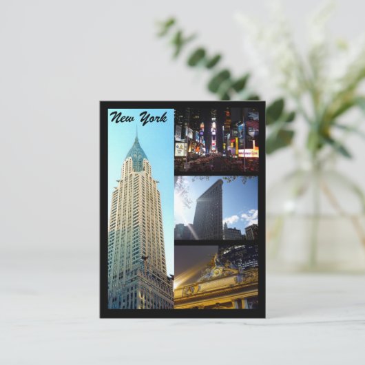 nyc scènes briefkaart (Staand voorkant)