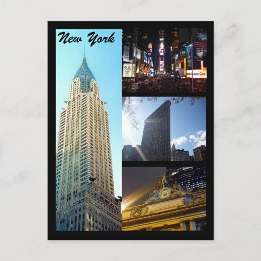 nyc scènes briefkaart (Voorkant)