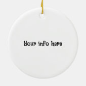 NYC schaatsen Keramisch Ornament (Achterkant)