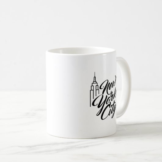 NYC Script-tekst Koffiemok (Voorkant rechts)