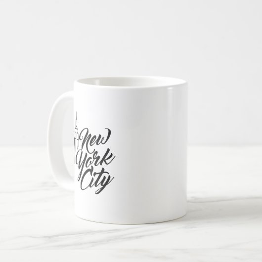 NYC Script-tekst Koffiemok (Voorkant links)