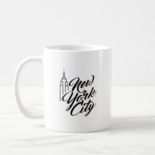 NYC Script-tekst Koffiemok (Links)