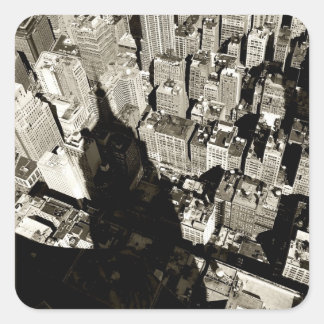 NYC Shadow Vierkante Sticker
