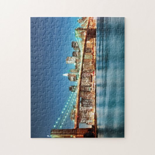 NYC Sights Skyline City Sights New York Cityscape Legpuzzel (Verticaal)