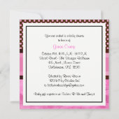 NYC Silhouet Brooklyn Bridge Boot 3H Baby Shower Kaart (Achterkant)