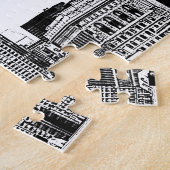 NYC Silhouet Gegraveerd 01 Legpuzzel (Zijkant)