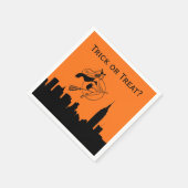 NYC Silhouet Heks Halloween Servetten (Hoek)