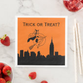 NYC Silhouet Heks Halloween Servetten (Insitu)