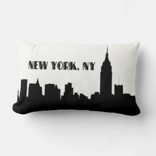NYC Silhouet van de Skyline, ESB #1 Kussen