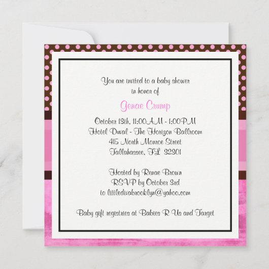 NYC Silhouette Brooklyn Bridge Boot 3U Baby Shower Kaart (Achterkant)