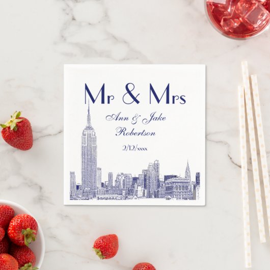 NYC Skyline 01 Etchd DIY BG Wedding Mr. Blue Servet (Insitu)