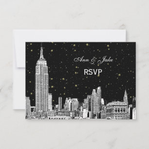 NYC Skyline 01 Etchd Starry DIY BG Color RSVP #2 Kaartje