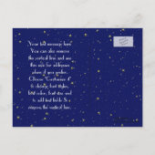 NYC Skyline 01 Etched DIY BG Starry Save the Date Aankondigingskaart (Achterkant)