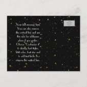NYC Skyline 01 Etched DIY BG Starry Save the Date Aankondigingskaart (Achterkant)